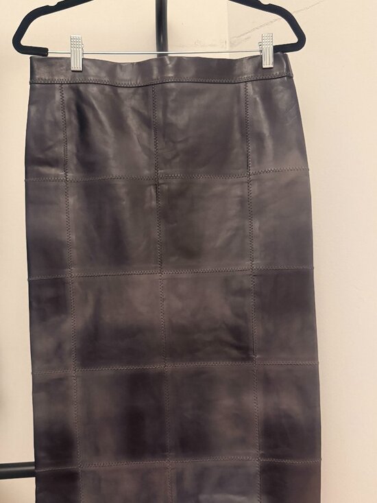 Tom Ford Dresses & Skirts - Tom Ford Patch Calf Leather Knee-Length Skirt